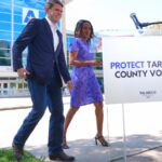 Plan to cut number of polling sites in a major Texas county draws protests as Senate race looms