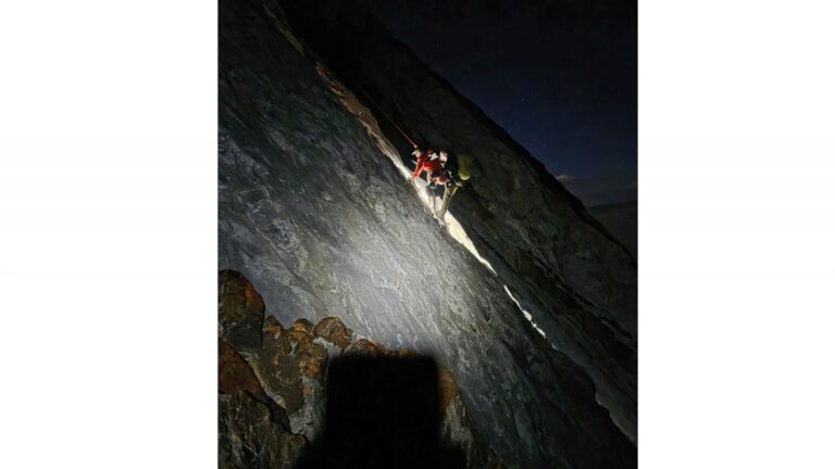 Volunteers rescue climber stranded on small ledge in California's Sierra Nevada
