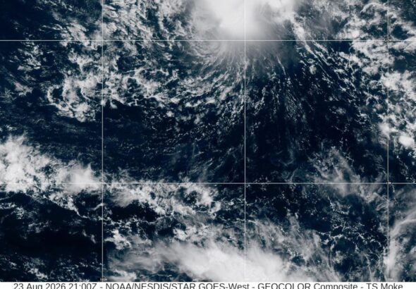 Tropical Storm Moke set to dump more heavy rain on hurricane-stricken Hawaii