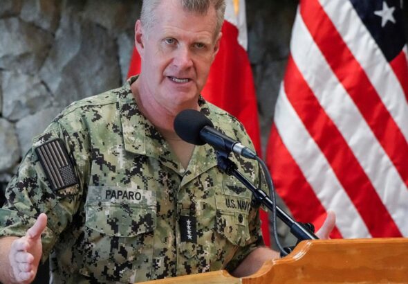 Top US admiral warns against coercion, says no nation will dominate Indo-Pacific