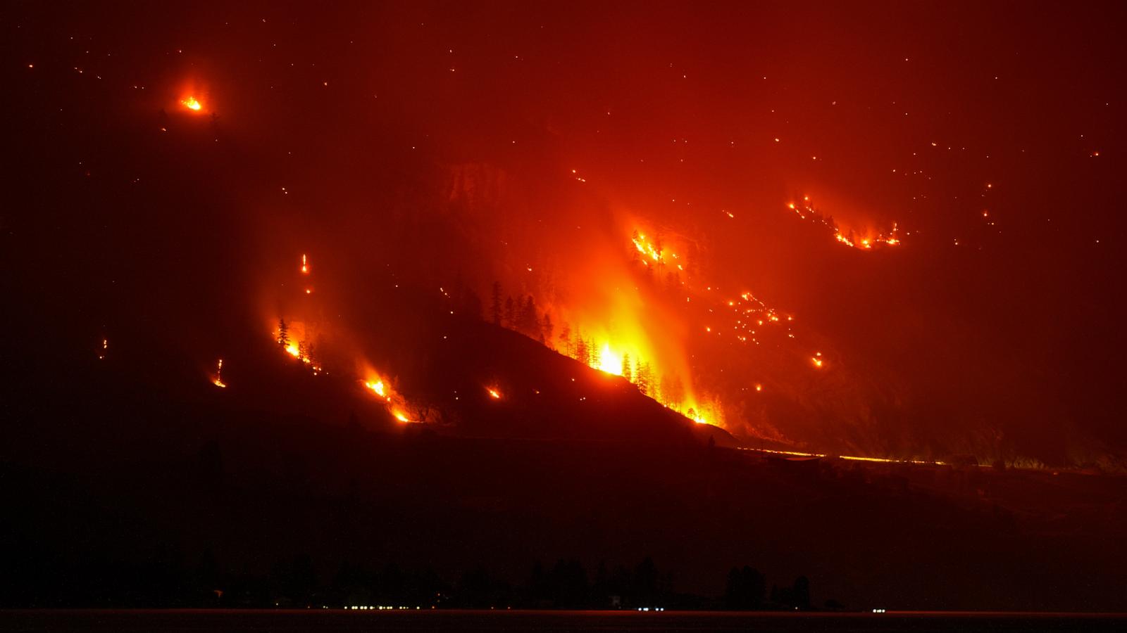 Wildfires burn across western US and Canada as residents are evacuated