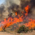 Dangerous wildfire keeps crews from reaching helicopter crash in Utah