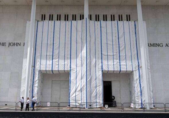 Federal court is asked to block Kennedy Center from returning Trump's name to building