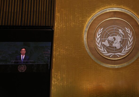 China, as usual, uses UN speech to promote global development as solution to world's challenges