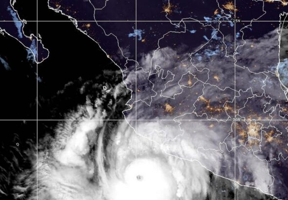 Simon strengthens into a Category 4 hurricane as it approaches Mexico's coast
