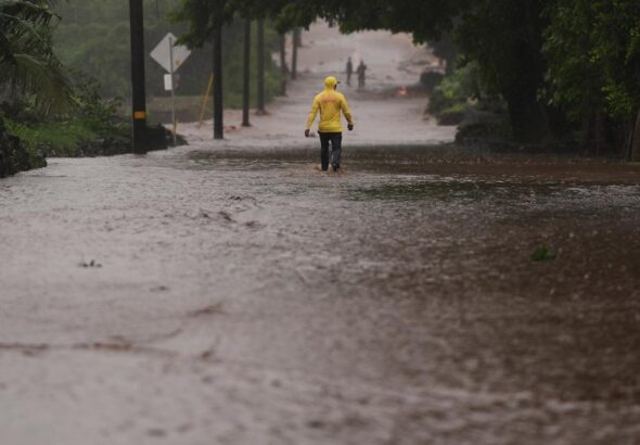 Nolo strengthens to a hurricane again in the Pacific Ocean