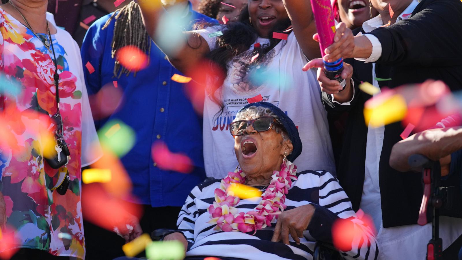 Opal Lee celebrates 100th birthday by kicking off construction of Juneteenth museum