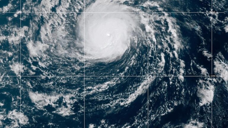 Nolo becomes a Category 3 Hurricane in the remote Pacific Ocean